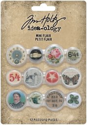 Zeige Details für Idea-Ology Mini Flair Buttons 12/Pkg- Bild von Idea-Ology Mini Flair Buttons 12/Pkg-