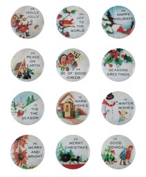 Zeige Details für Idea-Ology Quote Flair Buttons 12/Pkg-Christmas Bild von Idea-Ology Quote Flair Buttons 12/Pkg-Christmas