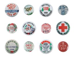 Zeige Details für Idea-Ology Mini Flair Buttons 12/Pkg-Christmas Bild von Idea-Ology Mini Flair Buttons 12/Pkg-Christmas