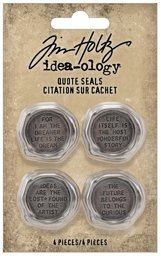 Zeige Details für Idea-Ology Metal Quote Seals 4/Pkg- Bild von Idea-Ology Metal Quote Seals 4/Pkg-