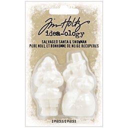 Zeige Details für Idea-Ology Salvaged Santa & Snowman 2/Pkg-  Bild von Idea-Ology Salvaged Santa & Snowman 2/Pkg-