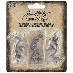 Zeige Details für Tim Holtz Idea-Ology Adornments - Spiders + Branches-Halloween Bild von Tim Holtz Idea-Ology Adornments - Spiders + Branches-Halloween
