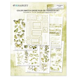 Zeige Details für Color Swatch: Grove Rub-Ons 6"x8"-6/Pkg Bild von Color Swatch: Grove Rub-Ons 6"x8"-6/Pkg