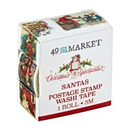 Zeige Details für 49 And Market Christmas Spectacular 2023 Washi Tape Roll-Postage Washi Santa Bild von 49 And Market Christmas Spectacular 2023 Washi Tape Roll-Postage Washi Santa