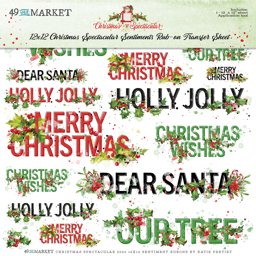Zeige Details für 49 And Market Rub-Ons 12"X12"-Sentiments, Christmas Spectacular 2023 Bild von 49 And Market Rub-Ons 12"X12"-Sentiments, Christmas Spectacular 2023