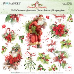 Zeige Details für 49 And Market Rub-Ons 12"X12"-Classic, Christmas Spectacular 2023 Bild von 49 And Market Rub-Ons 12"X12"-Classic, Christmas Spectacular 2023