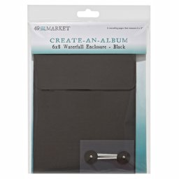 Zeige Details für 49 And Market Create-An-Album Waterfall Enclosure 6"X8"-Black Bild von 49 And Market Create-An-Album Waterfall Enclosure 6"X8"-Black