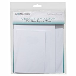 Zeige Details für 49 And Market Create-An-Album Tall Book Pages-White Bild von 49 And Market Create-An-Album Tall Book Pages-White