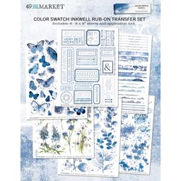 Zeige Details für Color Swatch: Inkwell Rub-Ons 6"X8" 6/Sheets-  Bild von Color Swatch: Inkwell Rub-Ons 6"X8" 6/Sheets-