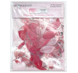 Zeige Details für Color Swatch: Blossom Acetate Leaves-  Bild von Color Swatch: Blossom Acetate Leaves-