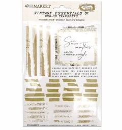 Zeige Details für 49 And Market Essential Rub-Ons 6"X8" 2/Sheets-Vintage Essentials 01 Bild von 49 And Market Essential Rub-Ons 6"X8" 2/Sheets-Vintage Essentials 01