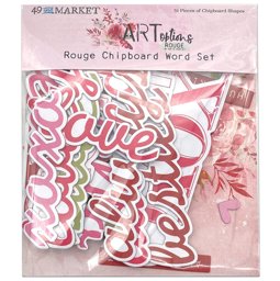 Zeige Details für ARToptions Rouge Chipboard Word Set-51/Pkg Bild von ARToptions Rouge Chipboard Word Set-51/Pkg