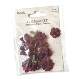 Bild von 49 And Market Florets Paper Flowers-Plum