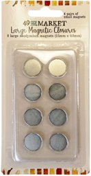 Zeige Details für 49 And Market Foundations Magnetic Closures 8/Pkg-Large - 15mm X 0.8mm Bild von 49 And Market Foundations Magnetic Closures 8/Pkg-Large - 15mm X 0.8mm