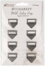 Zeige Details für 49 And Market Curators Essential Metal Index Clips 8/Pkg-Aged Silver Bild von 49 And Market Curators Essential Metal Index Clips 8/Pkg-Aged Silver