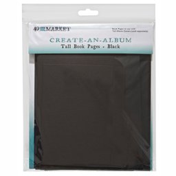 Zeige Details für 49 And Market Create-An-Album Tall Book Pages-Black Bild von 49 And Market Create-An-Album Tall Book Pages-Black