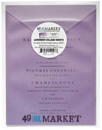 Zeige Details für 49 And Market Collage Sheets 6"X8" 40/Pkg-Color Swatch: Lavender Bild von 49 And Market Collage Sheets 6"X8" 40/Pkg-Color Swatch: Lavender
