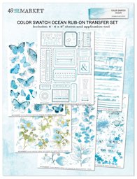 Zeige Details für Color Swatch: Ocean Rub-Ons 6"X8"-6 Sheets Bild von Color Swatch: Ocean Rub-Ons 6"X8"-6 Sheets