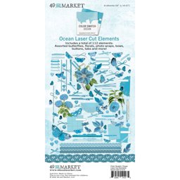 Zeige Details für Color Swatch: Ocean Laser Cut Outs-Elements Bild von Color Swatch: Ocean Laser Cut Outs-Elements