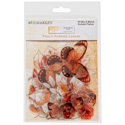 Zeige Details für Color Swatch: Peach Acetate Leaves- Bild von Color Swatch: Peach Acetate Leaves-