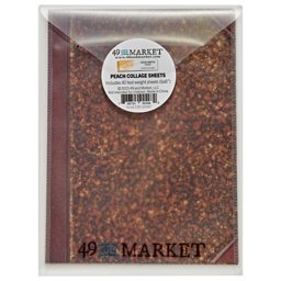Zeige Details für 49 And Market Collage Sheets 6"x8" 40/Pkg-Color Swatch: Peach Bild von 49 And Market Collage Sheets 6"x8" 40/Pkg-Color Swatch: Peach