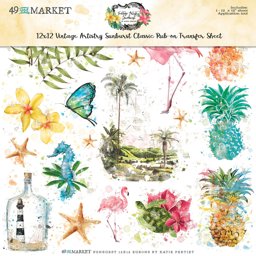Zeige Details für 49 And Market Rub-Ons 12"X12"-Classic, Vintage Artistry Sunburst Bild von 49 And Market Rub-Ons 12"X12"-Classic, Vintage Artistry Sunburst
