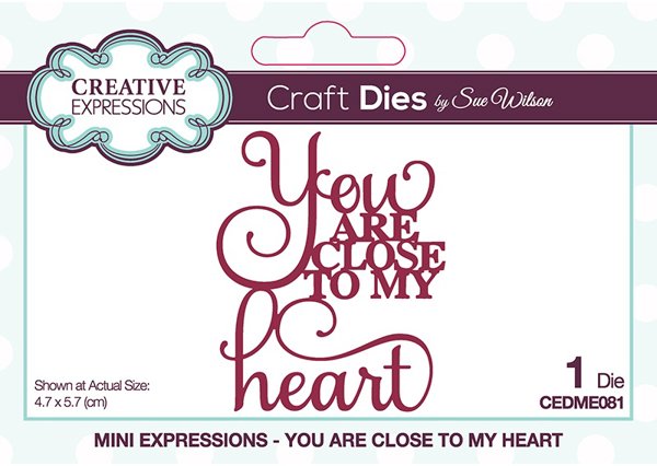 Bild von Creative Expressions Craft Dies By Sue Wilson-Mini Expressions- Close To My Heart