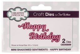 Bild von Creative Expressions Craft Dies By Sue Wilson-Shadowed Sentiments-Happy Birthday