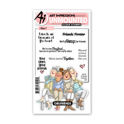 Zeige Details für Art Impressions  Clear Stamps - Friends Forever Set Bild von Art Impressions  Clear Stamps - Friends Forever Set