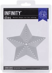 Zeige Details für Hero Arts Infinity Dies-5-Point Stars Bild von Hero Arts Infinity Dies-5-Point Stars
