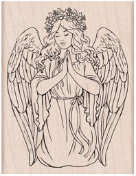 Zeige Details für Hero Arts Mounted Rubber Stamp-Christmas Angel Bild von Hero Arts Mounted Rubber Stamp-Christmas Angel