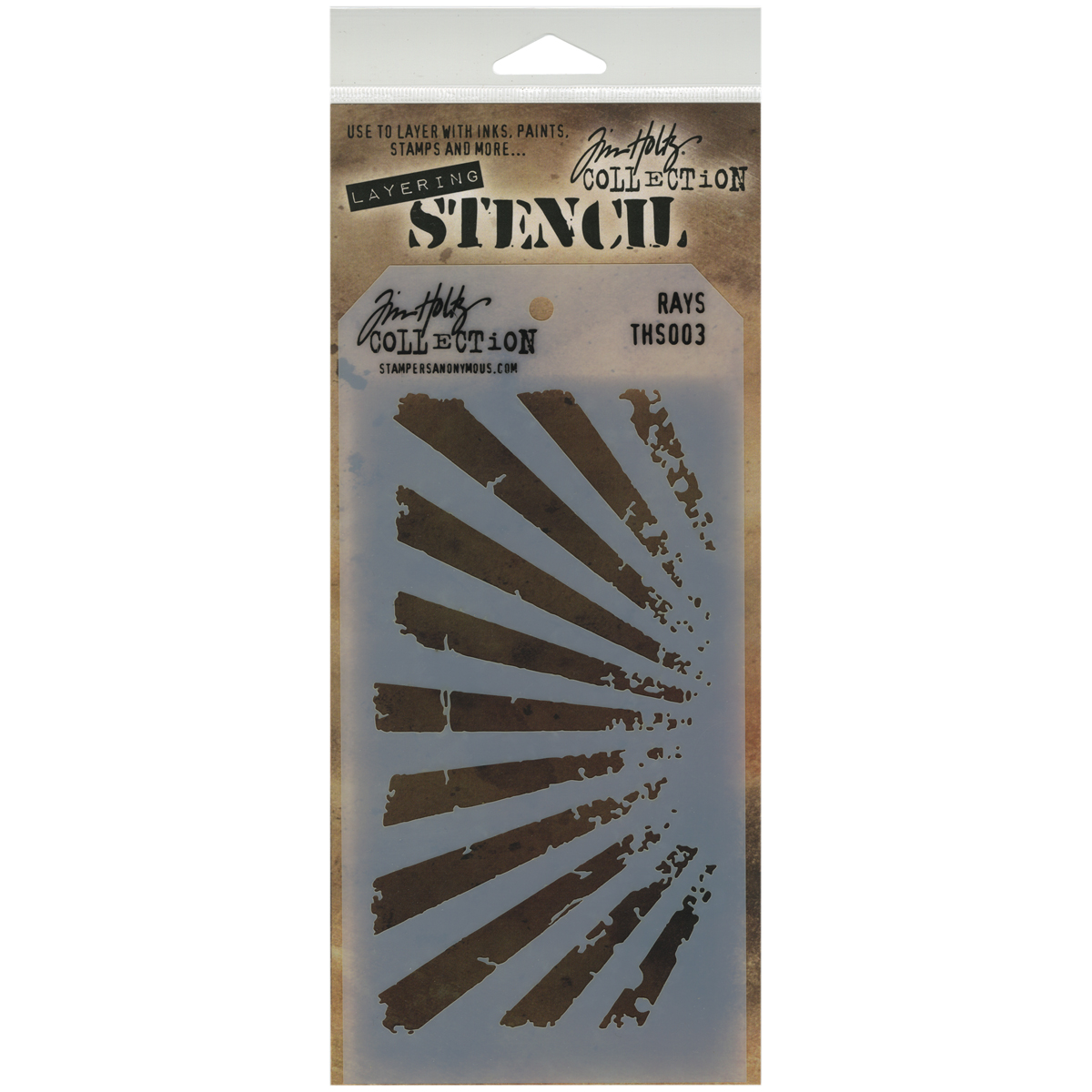 Bild von Tim Holtz Layered Stencil 4.125"X8.5"-Rays