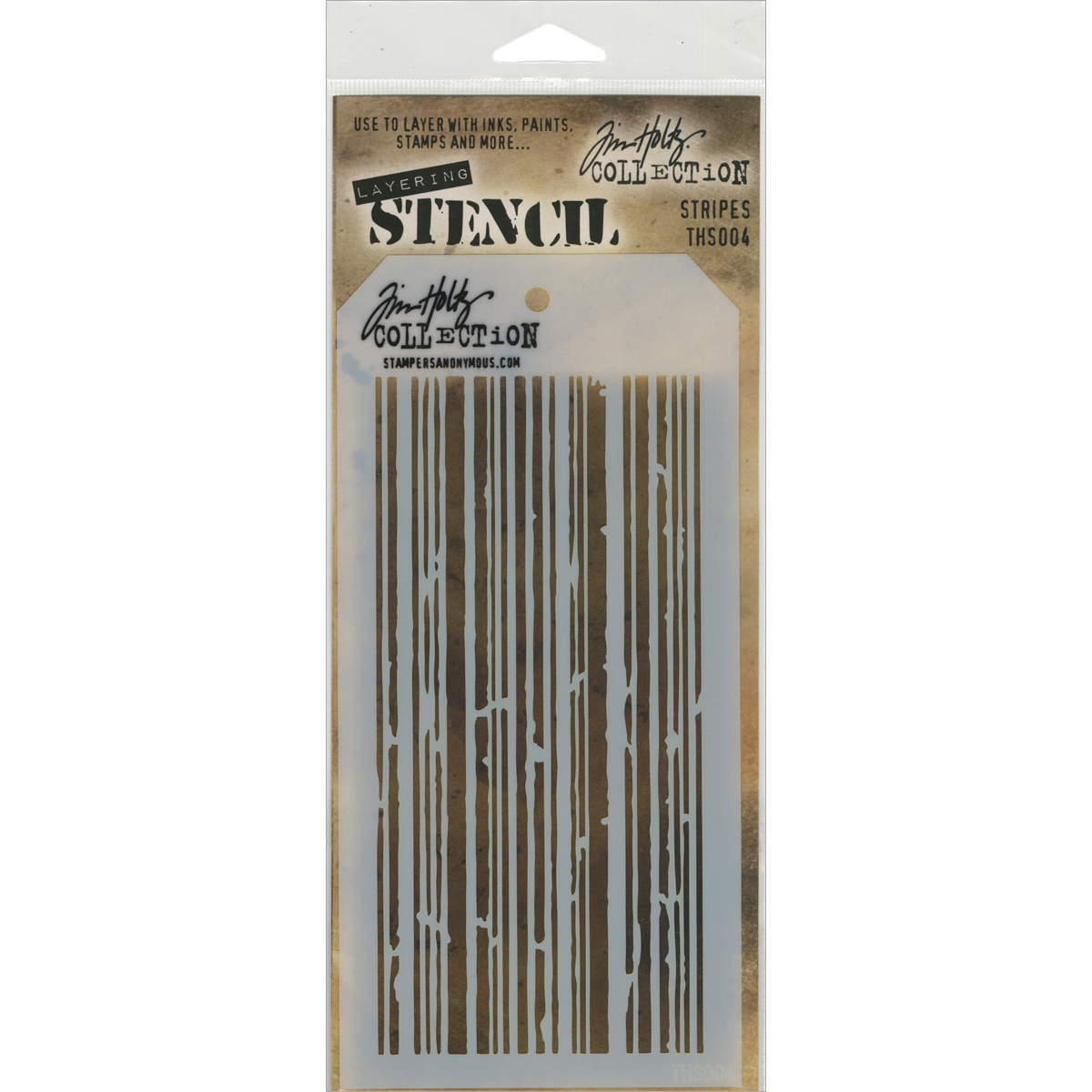 Bild von Tim Holtz Layered Stencil 4.125"X8.5"-Stripes