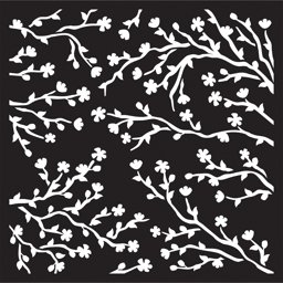 Bild von Creative Expressions Stencil 6"X6" By Jamie Rodgers-Blossoming Branch