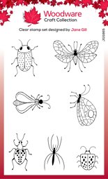 Bild von Woodware Clear stamps 4"X6"-Singles Bug Doodles