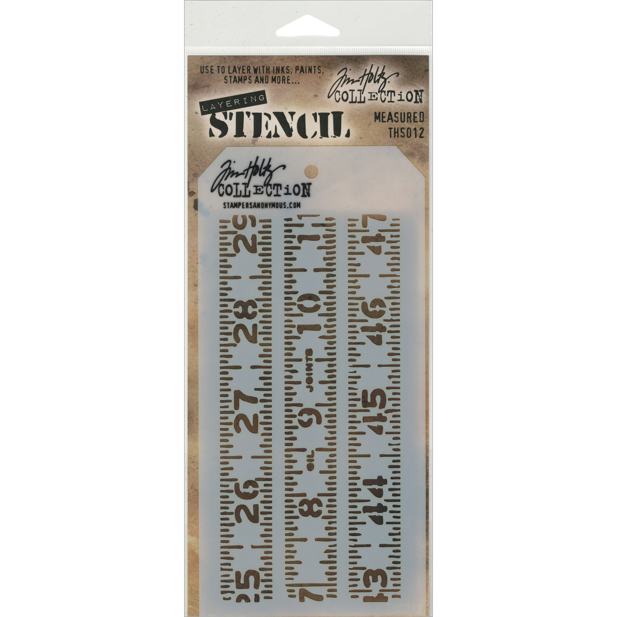 Bild von Tim Holtz Layered Stencil 4.125"X8.5"-Measured