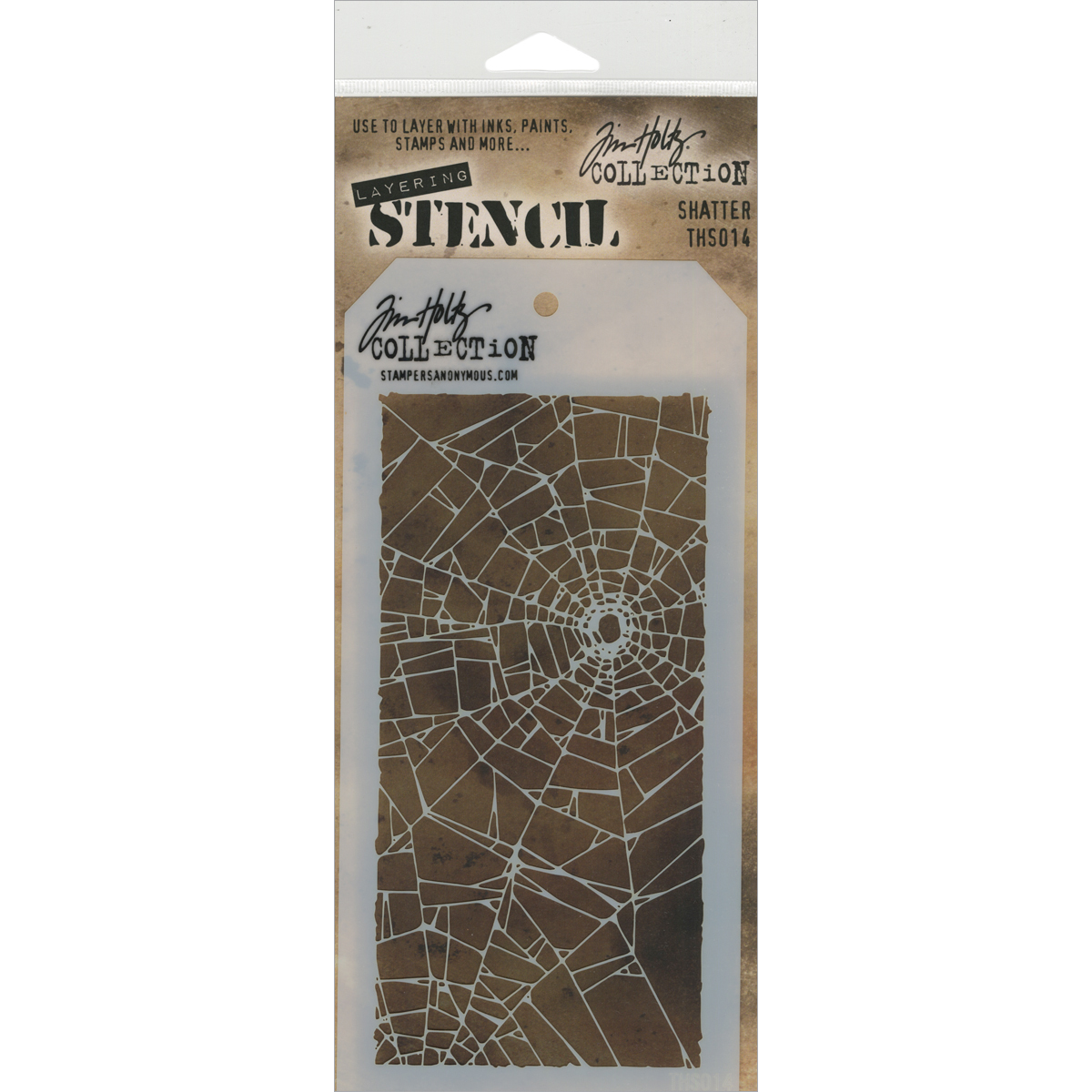 Bild von Tim Holtz Layered Stencil 4.125"X8.5"-Shatter