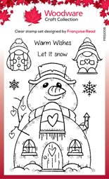 Bild von Woodware Clear Stamps 4"X6"-Singles Snow Gnomes