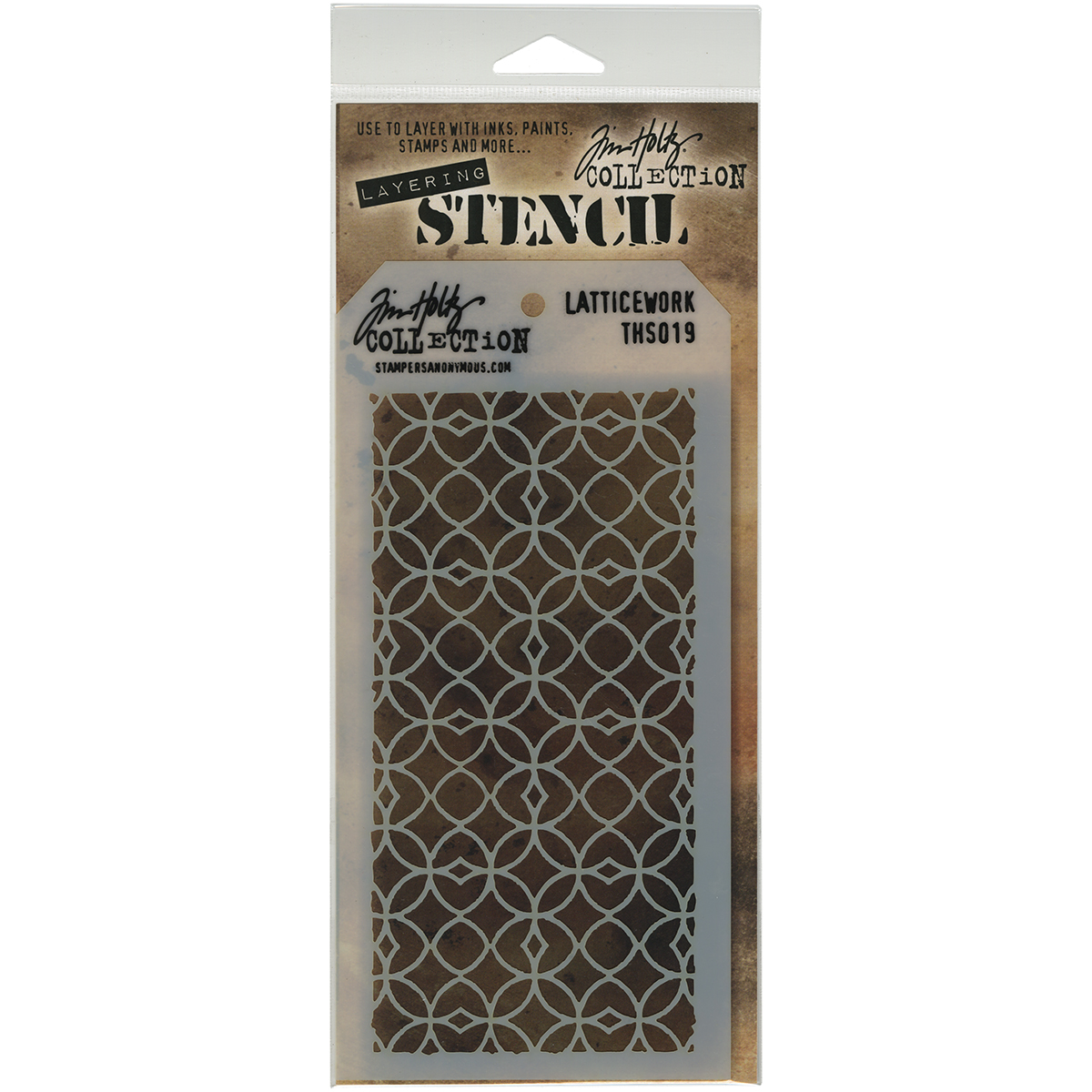 Bild von Tim Holtz Layered Stencil 4.125"X8.5"-Latticework