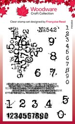 Bild von Woodware Clear Stamps 4"X6"-Inky Numbers 15/Pkg