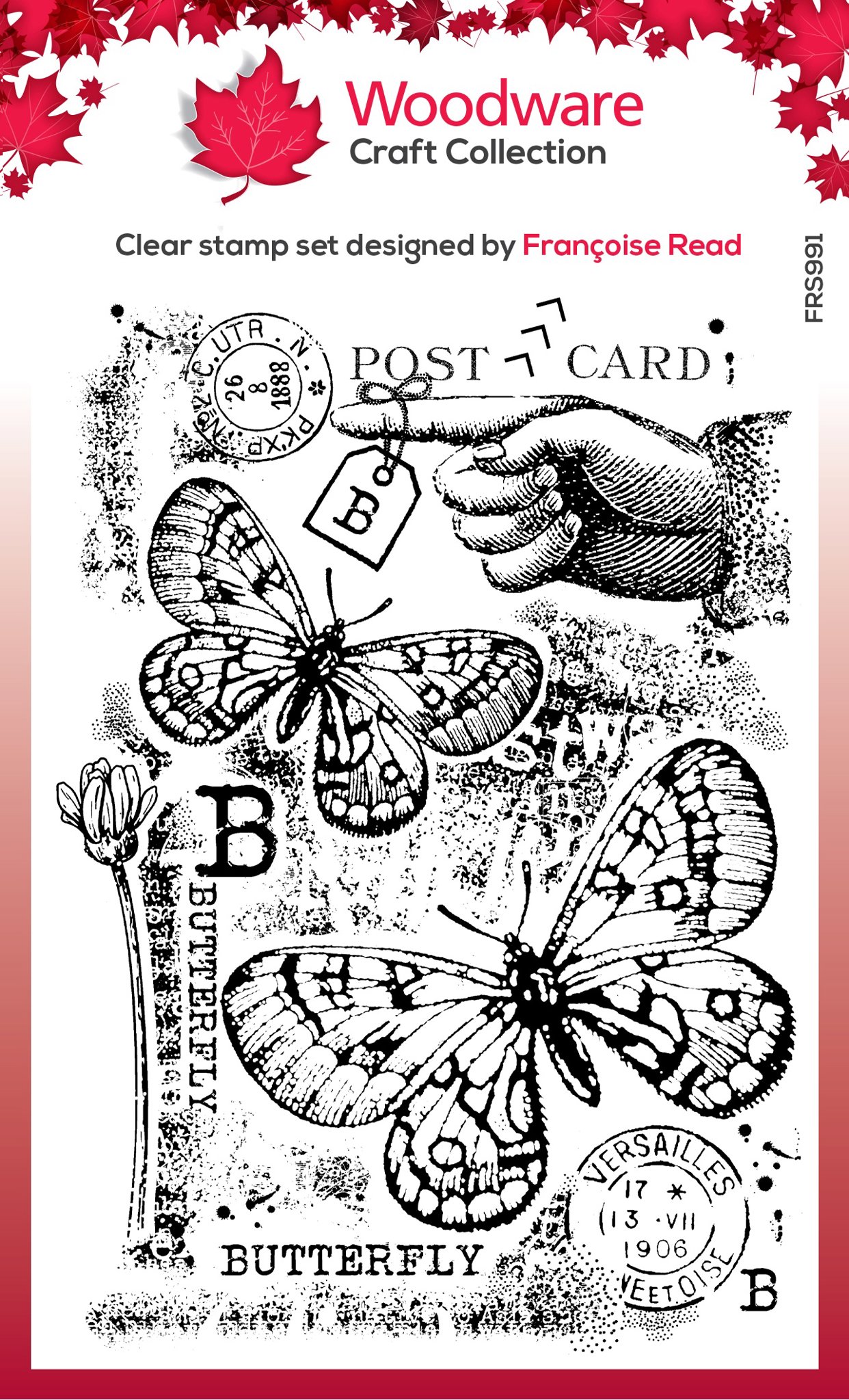 Bild von Woodware Clear Stamps 4"X6"-B Is For Butterfly