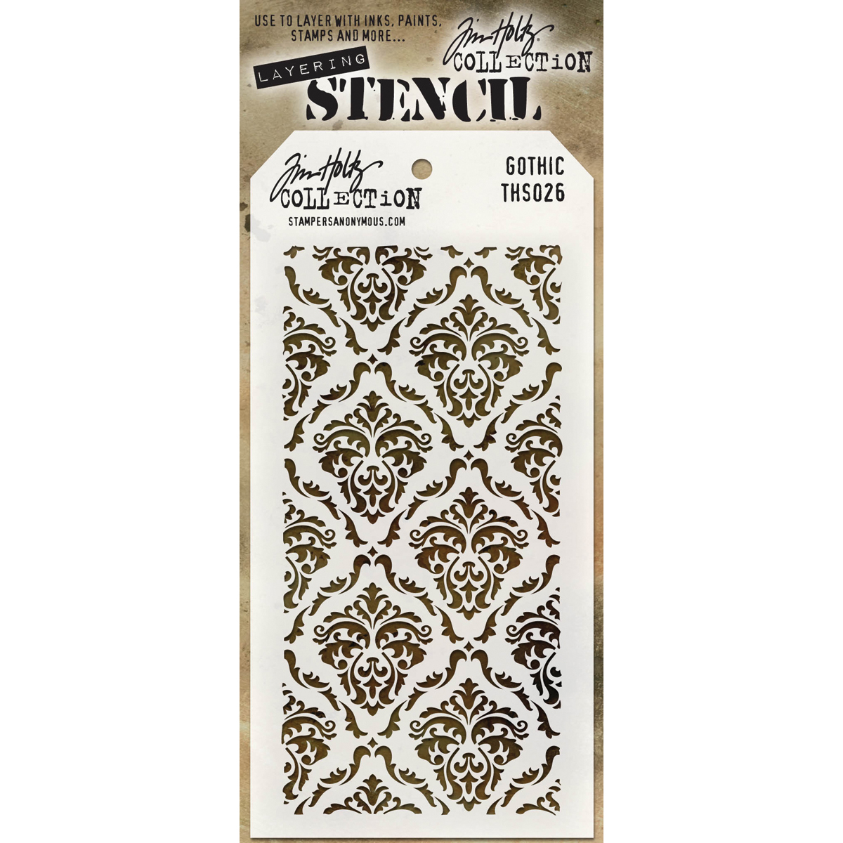Bild von Tim Holtz Layered Stencil 4.125"X8.5"-Gothic
