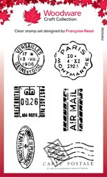Bild von Woodware Clear Stamp 3"X4"-Singles Mini Postmarks