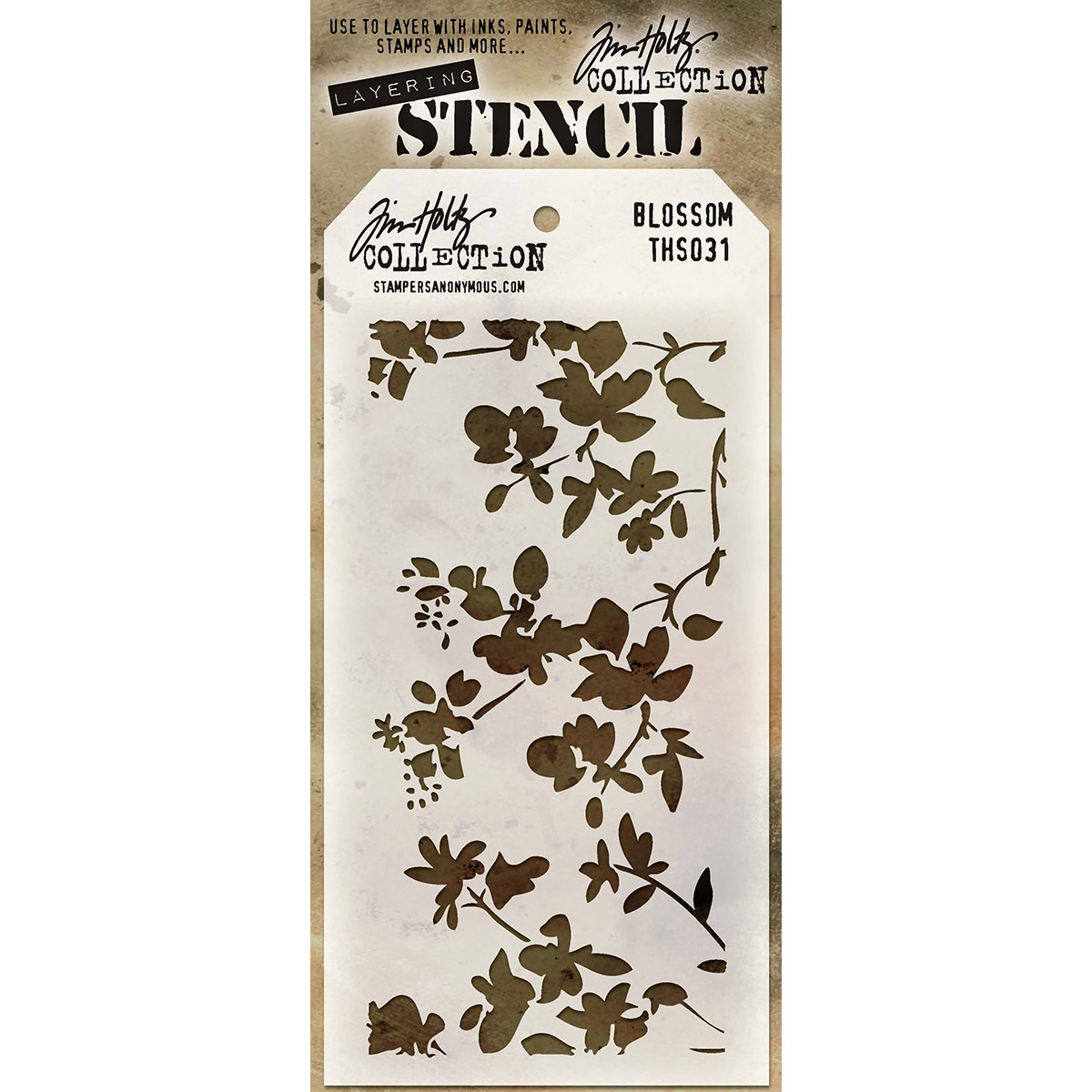 Bild von Tim Holtz Layered Stencil 4.125"X8.5"-Blossom