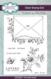 Bild von Creative Expressions 6"X4" Clear Stamp Set By Sam Poole-Floral Envelope