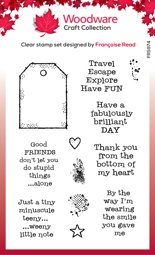 Bild von Woodware Clear Stamp 4"X6"-Singles Tagged Greetings