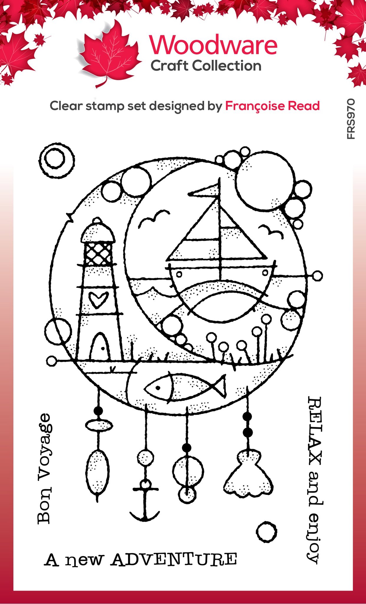 Bild von Woodware Clear Stamp 4"X6"-Singles Seaside Dreamcatcher