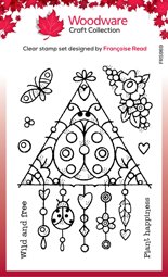 Bild von Woodware Clear Stamp 4"X6"-Singles Ladybird Dream