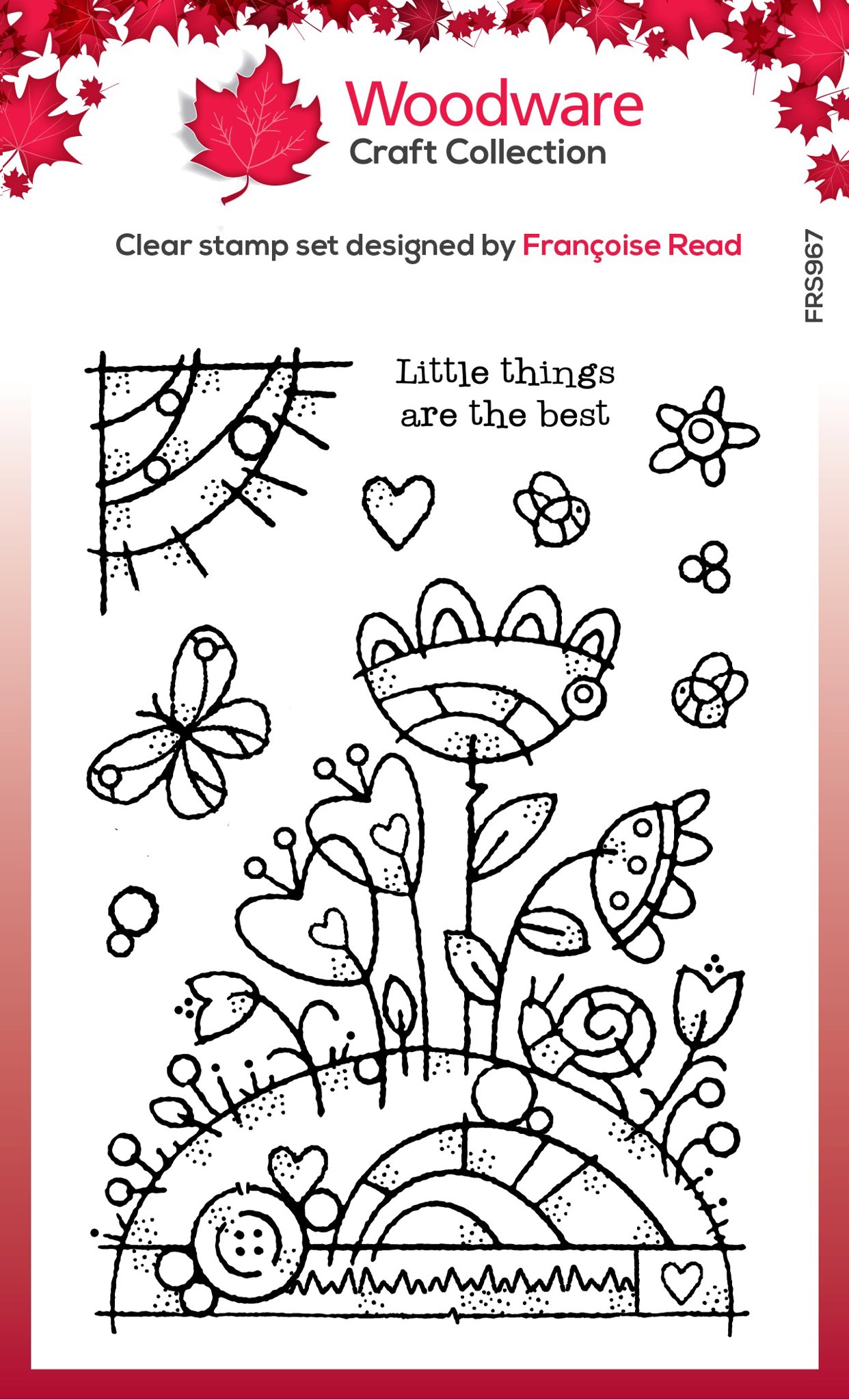 Bild von Woodware Clear Stamp 4"X6"-Singles Flower Mound