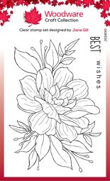 Bild von Woodware Clear Stamp 4"X6"-Singles Gardenia